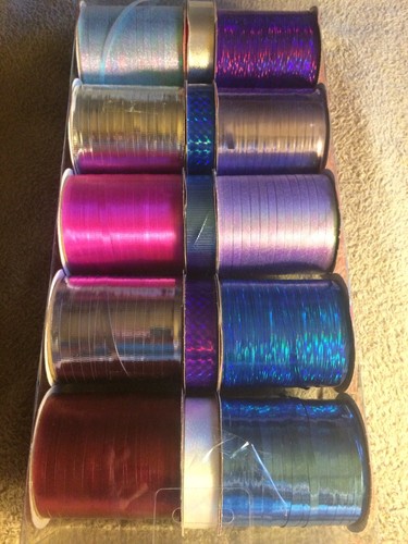 Berwick Christmas Classics Luxury Curl Ribbon 15 Rolls Total 850 Feet - Picture 2 of 3