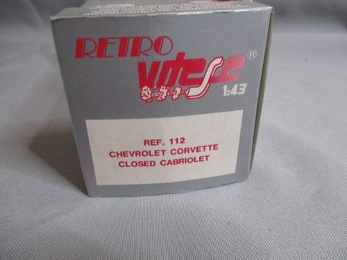 AI436 VITESSE CHEVROLET CORVETTE CABRIOLET CLOSED Ref 112 NOIRE 1/43 NB - Imagen 4 de 9