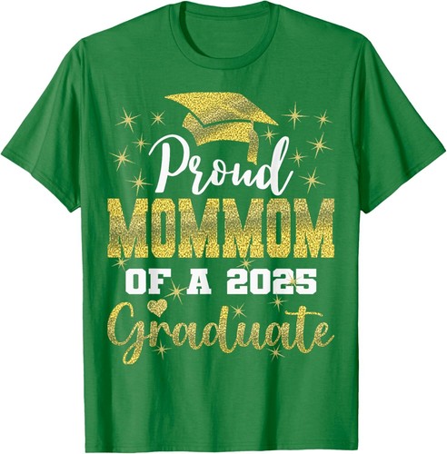 Super Proud Mommom of 2025 Graduate Senior Graduation Family T-Shirt Hoodie - Picture 10 of 10