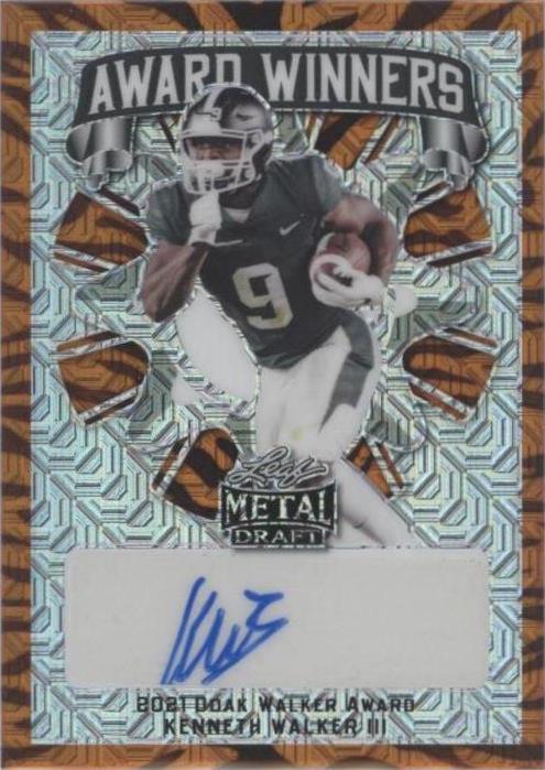 2022 Leaf Metal Draft Kenneth Walker III #AW-KW1 for sale | eBay