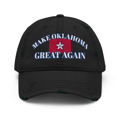 Gorra de béisbol con inscripción "Make Oklahoma Great Again" gorra de algodón vintage nueva - Imagen 20 de 61