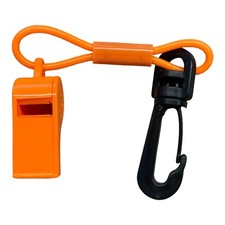 JETSKI SEADOO WAVERUNNER JET BOAT MERCURY MARINE WHISTLE WITH CORD ORANGE