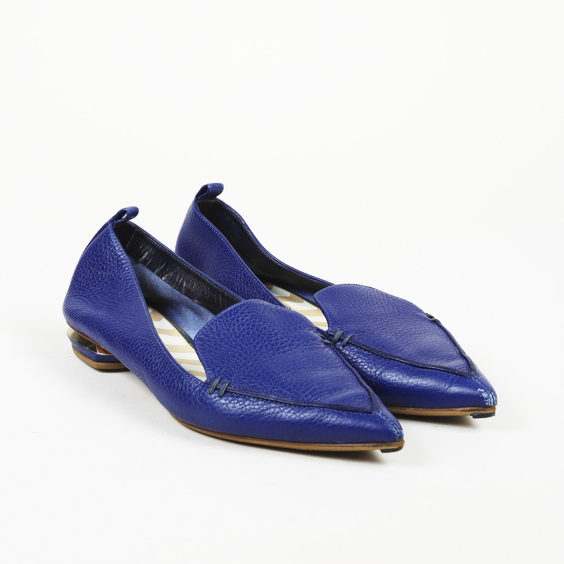 Nicholas Kirkwood Azul Cuero Puntiagudo Tacón Bajo Talla 39 Nicholas Kirkwood Azul Azul Azul Cuero Puntiagudo Tacón Bajo Talla 39 promociones emocionantes