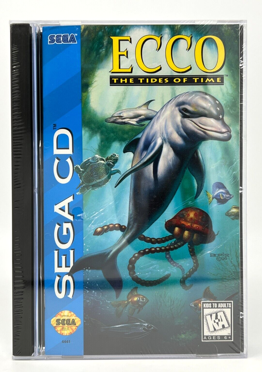 Ecco: The Tides of Time (Sega CD, 1993) SEALED 1 PLAYER KIDS TO