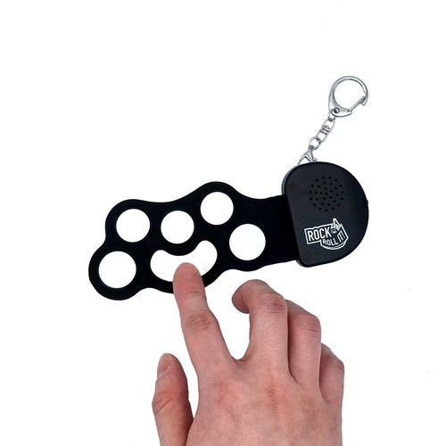 Micro Drum. Mini Size Black & White Drum. Portable Silicone Pad + Key Chain - Picture 5 of 8