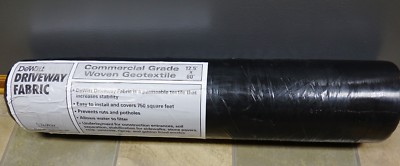 #ad DEWITT DRIVEWAY GEOTEXTILE FABRIC WOVEN 12.5 FT X 60 FT $65.00