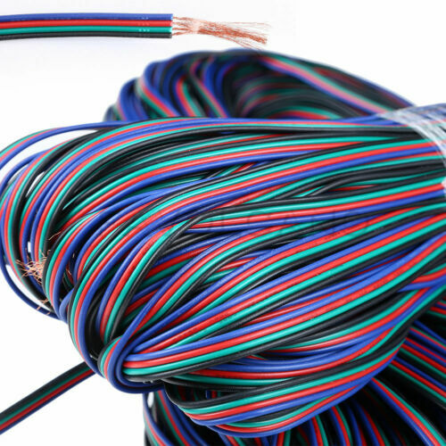 4-PIN RGB Extension Connector Wire Cable Cord For 3528/5050 RGB LED Strip Light - Picture 15 of 17
