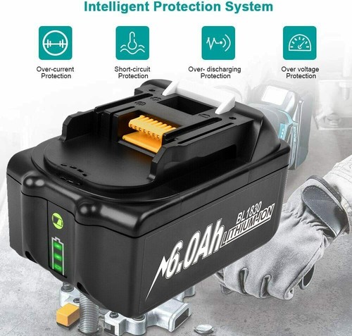 4X 18V 9AH 6AH Für Makita 18Volt Akku BL1860B LXT Li-ion BL1850B BL1840 BL1830 B - Bild 17 von 63