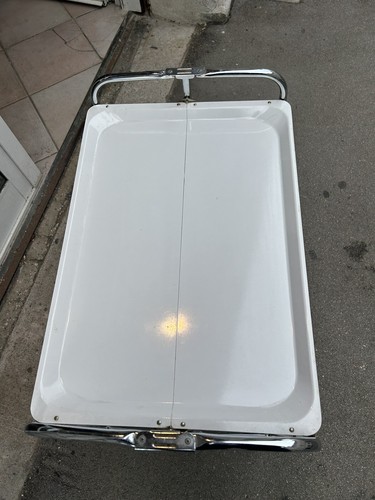 CARRELLO PORTAVIVANDE 60s PIEGABILE OTTIMO DESIGN FOOD TROLLEY - Foto 7 di 17