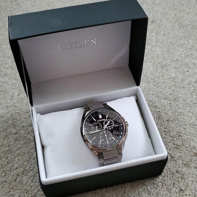 Citizen Attesa E660-S118298 Chronograph Titanium Eco-Drive Solar Mens From Japan