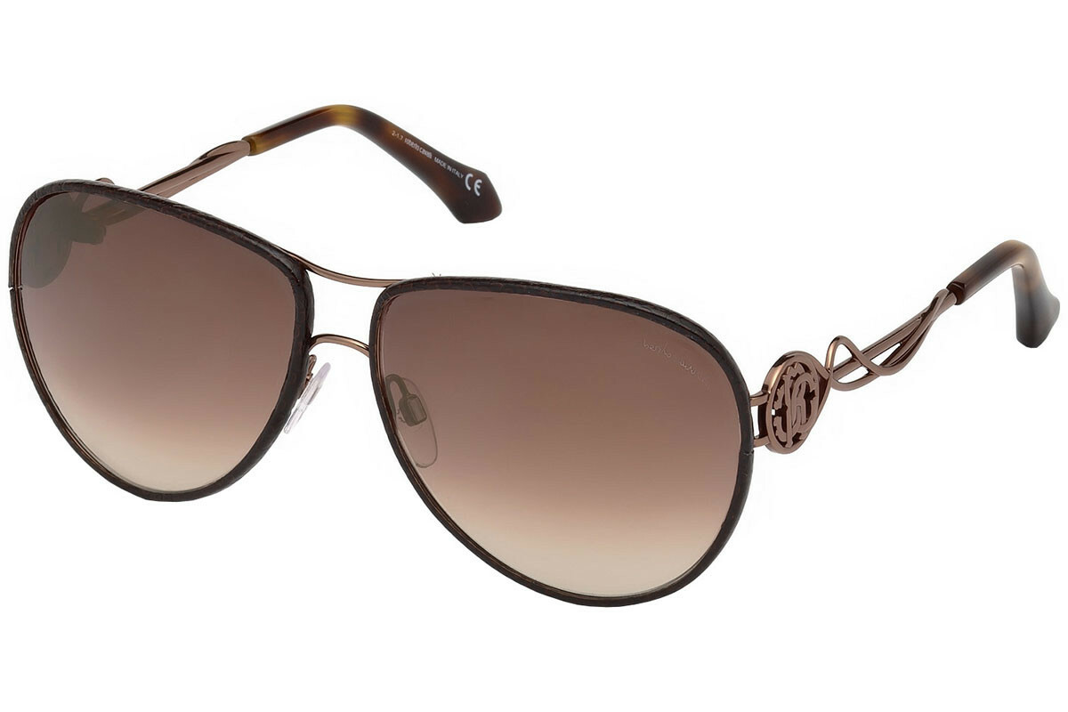 Roberto Cavalli Gorgona RC 1067 Brown Aviator Sunglasses Frames 61-14-125 RC1067 32090₽