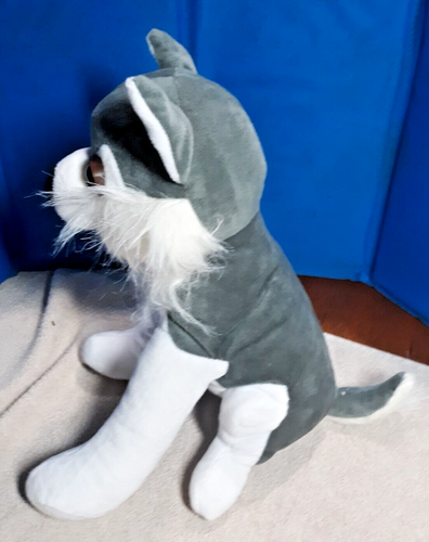 Husky Dog Best Toy Gray and White Puppy Plush Stuffed Animal 7" - Picture 2 of 4