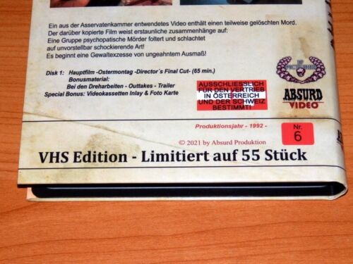 Ostermontag Director's Final Cut Signed large Hardbox Gore Sicko Horror Splatter - Picture 5 of 6