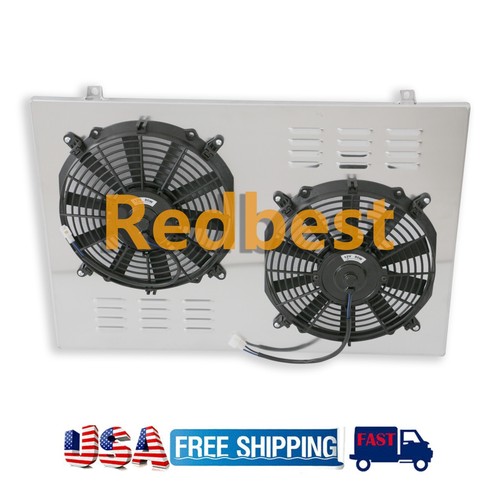 For 1980-86 Chevrolet K20 75-86 Chevrolet K5 Blazer Aluminum Radiator Shroud+Fan - Picture 3 of 11