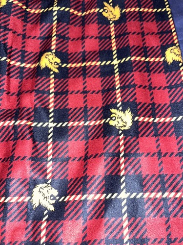 Harry Potter Pajama Pants Bottoms Sz 5 Boys Gryffindor Silk Plaid Check Red NWT - Picture 7 of 7