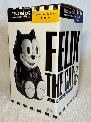 Vintage Felix the Cat cookie jar by Benjamin & Medwin, original box - Picture 5 of 5