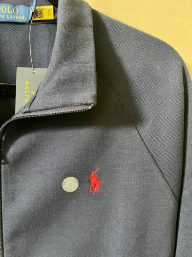 Polo Ralph Lauren Double-Knit Track Jacket Cruise Navy - Size L - Picture 2 of 5