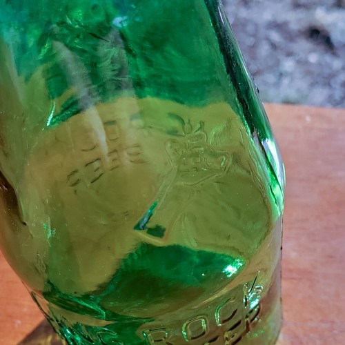 Vintage Green Glass Rolling Rock Premium Beer Embossed Pony Bottle 5" Latrobe PA - Picture 3 of 11