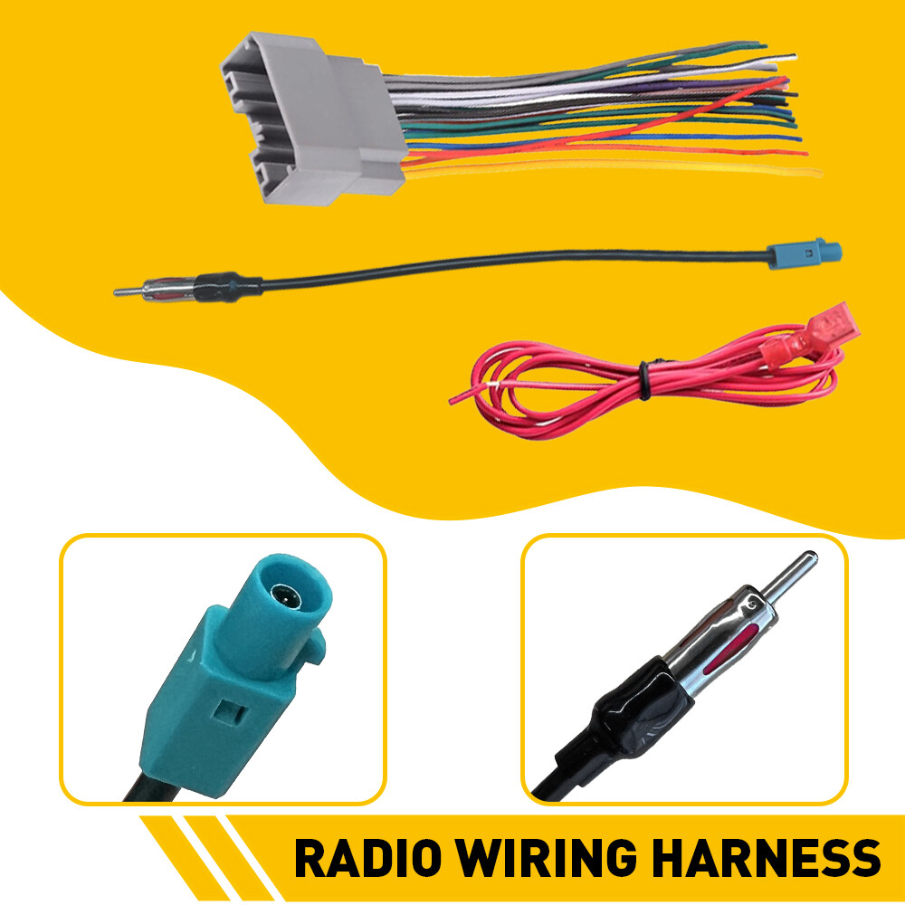 Car Radio Stereo Dash Kit Wire Harness Antenna Adapter For 07-17 Jeep Wrangler C Car Radio Stereo Dash Kit Wire Harness Antenna Adapter For 07-17 Jeep Wrangler C