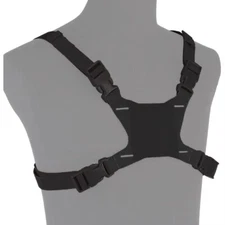 Chest Mount Harness Strap Portable Chest Fixed Phone Clip Holder for Airsoft