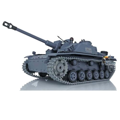 Henglong 1/16 German Stug 7.0 III RTR RC Infrared BB Tank 3868 Metal Tracks Smog - Picture 4 of 12