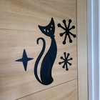 Mid Century Modern Vintage Style Atomic Cats & Starburst Wall Décor 60s Art Deco