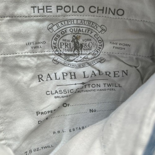 Polo Ralph Lauren Collegiate Embroidered Navy Chinos Size 34 - Picture 9 of 14