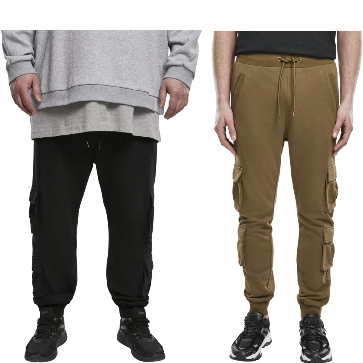 Urban Classics Double Pocket Terry Sweat Pants Cargo Style Joggers Men