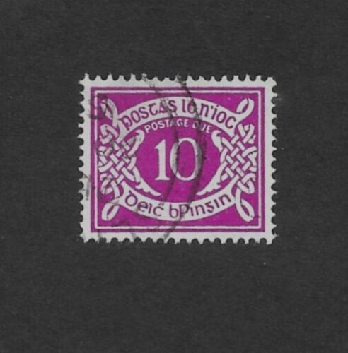 IRELAND 10d BRIGHT PURPLE USED POSTAGE DUE (SG D13)