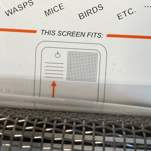 RV Water Heater Screen for Mud Daubers, Wasp, Mice, Screen Model JCJ W-1000 - Picture 2 of 5
