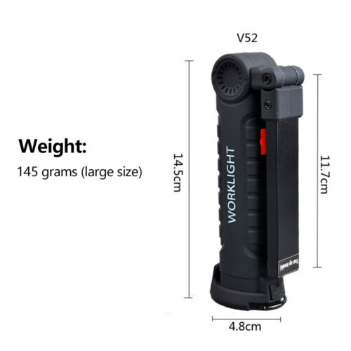 1-2PACK Magnetic Base LED COB Work Light Rechargeable Mechanic Torch Flashlight - Picture 14 of 16