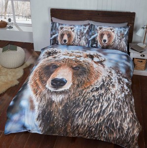 Rapport Big Bear Winter Snow Duvet Cover Bedding Set