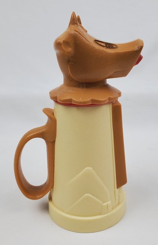 Vtg Whirley Industries MOO-COW Brown/Cream 6" Plastic Creamer Milk Cup Retro - Picture 4 of 11