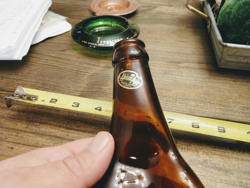 Hamaca cenicero H vintage Houze Art Point Marion PA para colillas cansadas botella de cerveza - Imagen 6 de 7