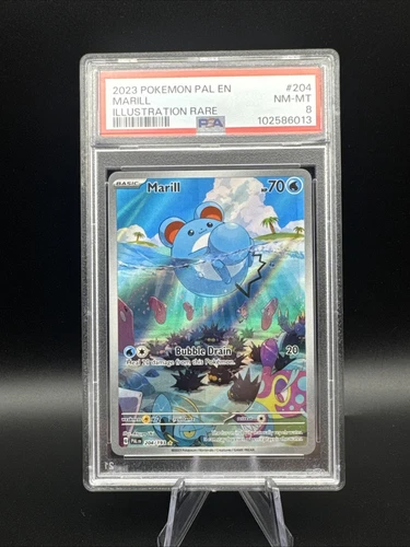 2023 POKEMON PAL EN-PALDEA EVOLVED ILLUSTRATION RARE #204 MARILL PSA 8