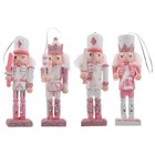  4 Pcs Weihnachtsfeierzubehör Traditionelle Bemalten Nussknackerfiguren