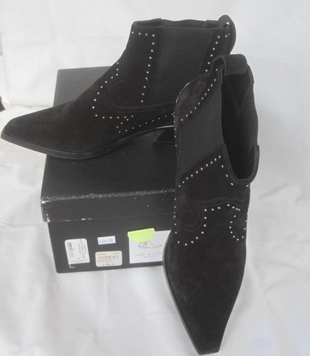 Botín Rag & Bone Westin negro gamuza tachonado lengüeta talla 10 caja - Imagen 2 de 8