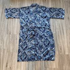 VTG Christian Dior Monsieur Robe Blue One Size Luxury Loungewear Polyester