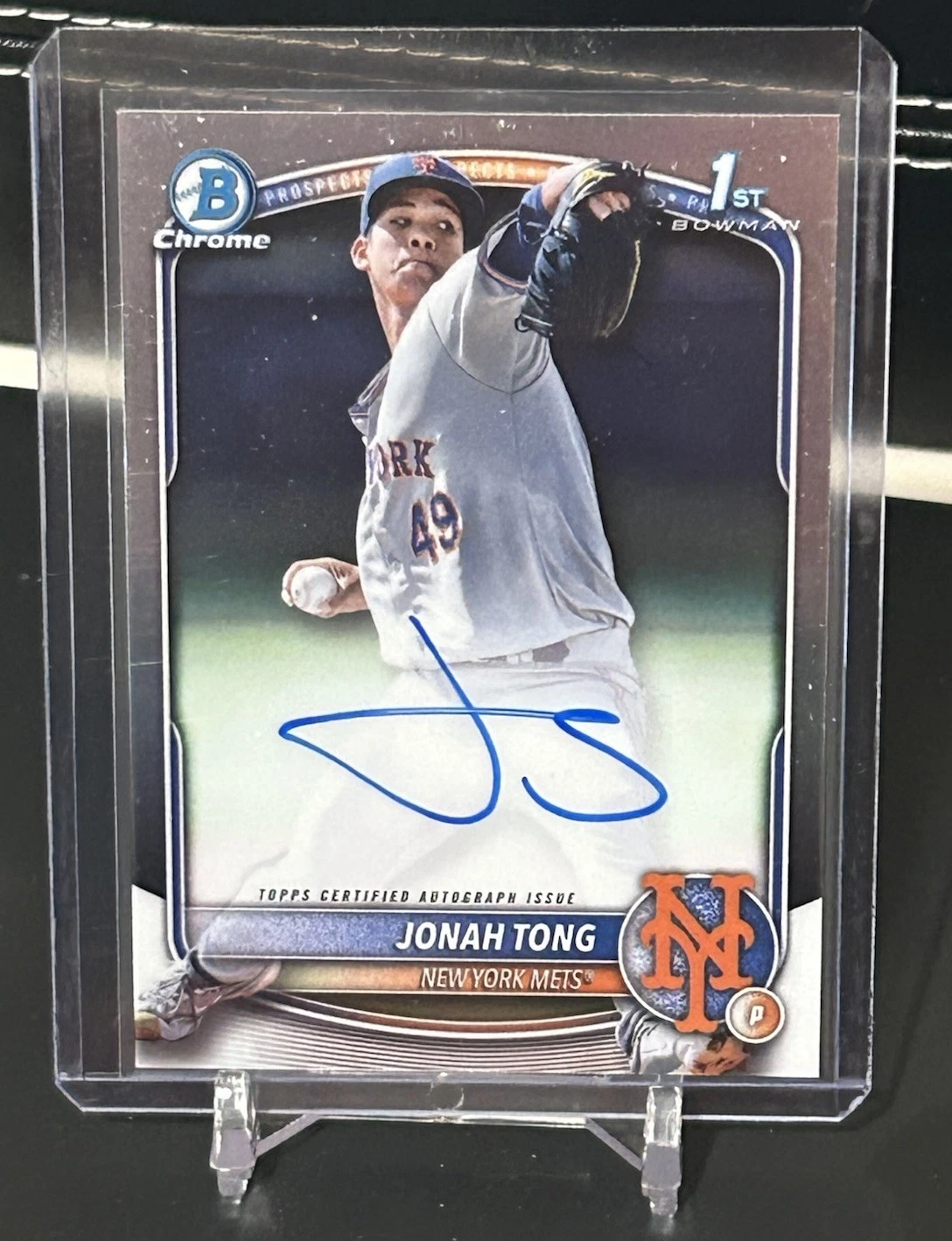 新品，限定セール 2025 Bowman chrome 1st Jonah Tong jonah tong /75 Mets