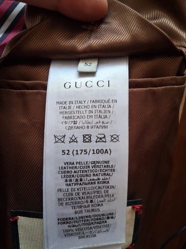 Herren $ 5k GUCCI GG geprägte leichte Cuir Luxus Wildleder Bomberjacke US42 IT52 L - Bild 6 von 24