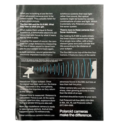Polaroid Instant Camera Vintage Magazine Print Ad 2 Page Sun 660 SLR 680 1983 - Picture 3 of 3