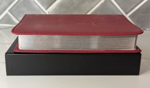 Warner Bibles Top Grain Burgundy Goatskin KJV New Testament 1st Ed Numbered - Imagen 3 de 9