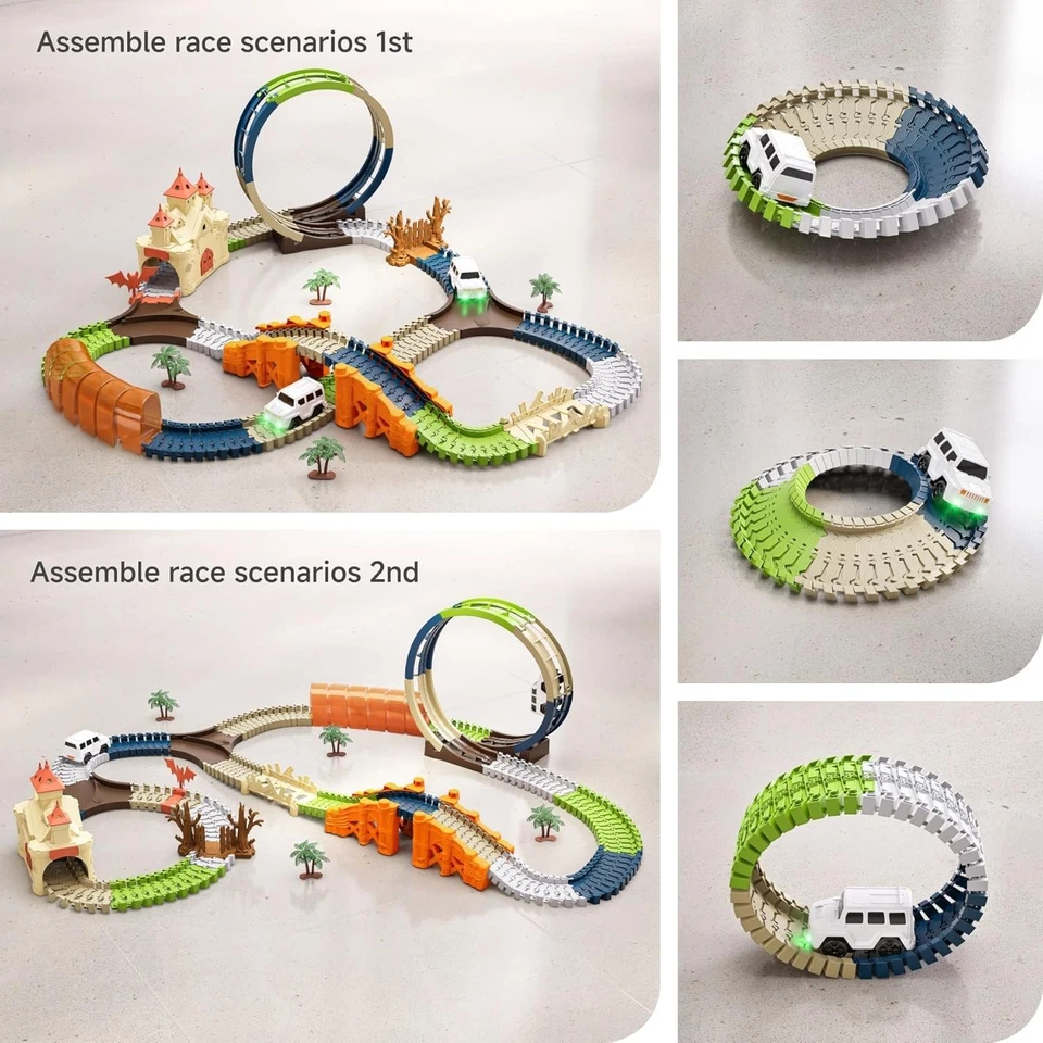 Baby Boy Track Toys Road Race Tracks for Kids 3 4 5 6 Year Old,Flexible Race.... - image 4 of 4