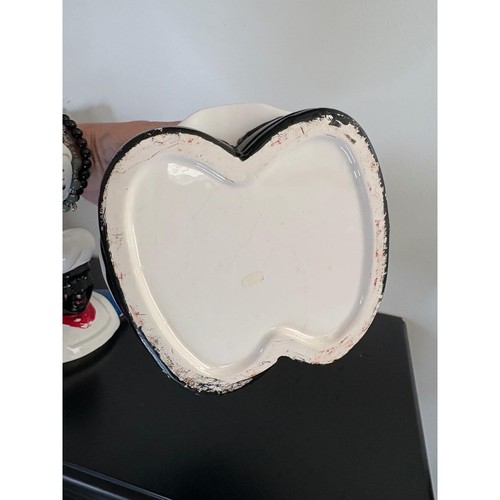 Tarro de galletas histórico vintage 1940 jarabe de panqueques dama RARO - Imagen 8 de 10