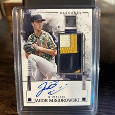 2025 Panini Impeccable Jacob Misiorowski RPA /99 Patch Auto Brewers Rookie