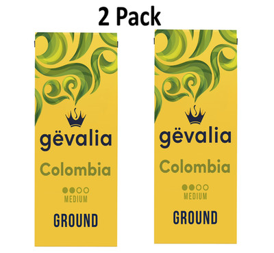 Gevalia Medium Roast Columbia Arabica Ground Coffee, 12 oz. Bag (Pack OF 2)
