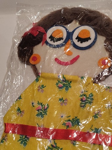 Pupazzo vintage anni 50 Knickerbocker insegnante mano 10" Lady sigillato in fabbrica - Foto 4 di 8