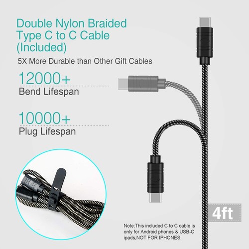 45W Type C Super Fast Car Charger, Dual PD3.0&QC3.0 Car Adapter Fast Charging... - Picture 6 of 6