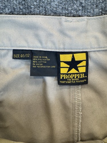 Propper Tactical Cargo Hose Herren 40x32 Khaki Gummibund Militär Arbeitskleidung - Bild 10 von 12