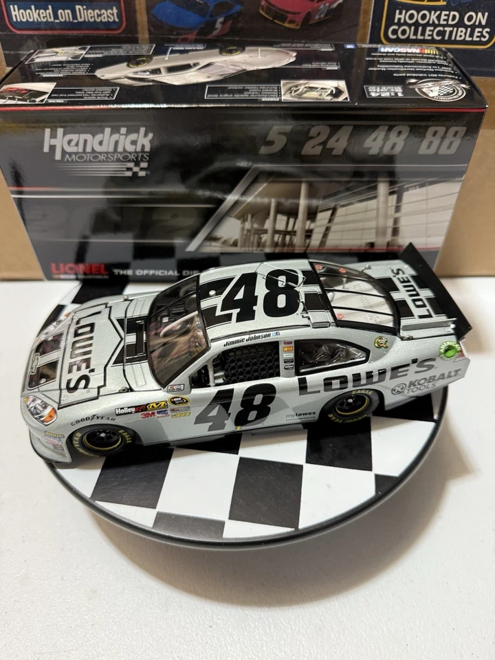 罕见 * Jimmie Johnson #48 Lowe’s Cortez 银色 2012 COT 1/24 Nascar 压铸 — 第 2/4 张图片
